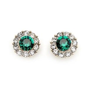 LILY AND ROSE Miss Sofia Earrings Emerald One size