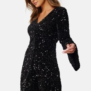 VILA Barina Glitter Dress Black XL