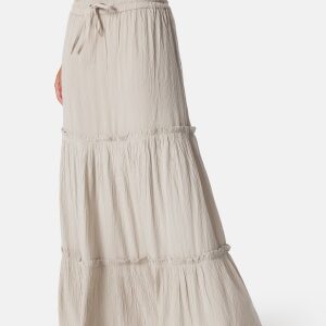 VILA Vimesa High Waist long skirt Feather Gray 38