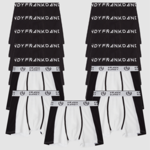 Frank Dandy 15-pack black & white badge boxers